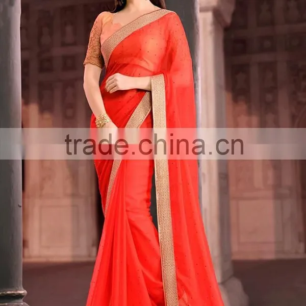 Pink Georgette On Net Lehenga Saree photo-6
