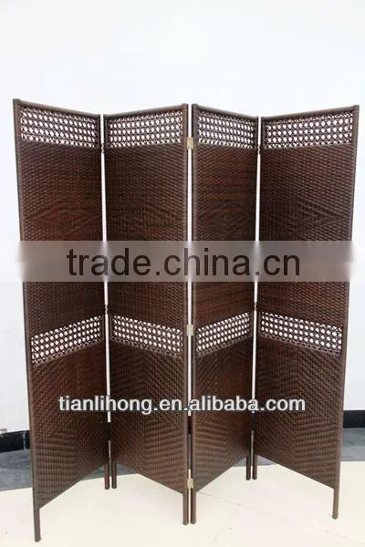 Fashion Luxurious Rattan/wicker Folding Screen