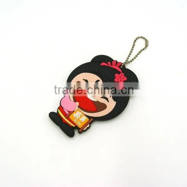 Custom Cute Girl Shaped Keychain Pvc Factory From China photo-4