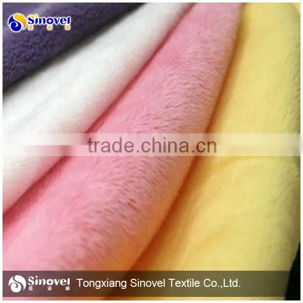 100% Polyester Velboa Fabric for Toys