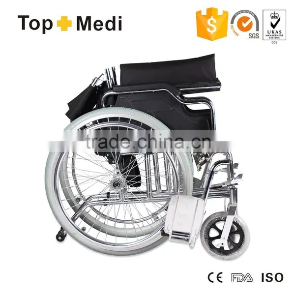 China Supplies Topmedi Economics Steel Normal Wheelchair Prices in Egypt photo-5