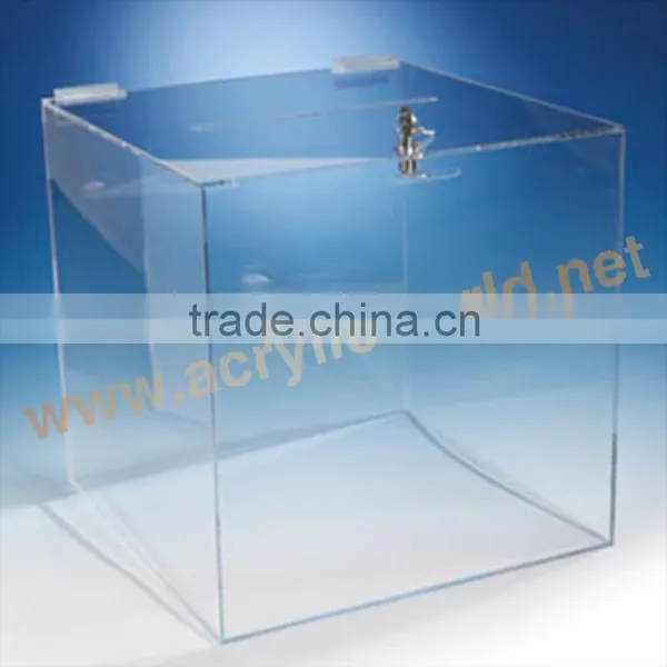 Hot Sale Acrylic Vote Box/Custom Clear Acrylic Donation Box photo-2