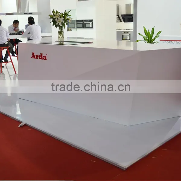 Grey Baking Finishing Marble Double Reception Desk photo-5