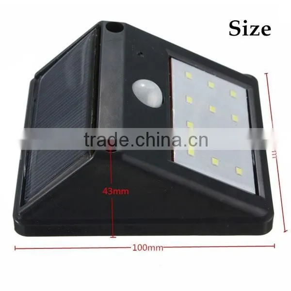 Free Sample Solar Motion Sensor Light Outdoor Waterproof Light Outdoor Garden Security Wall Light photo-5