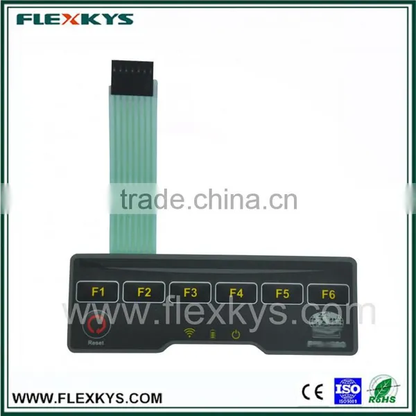 Office Attendance Machine Metal Dome Membrane Switch