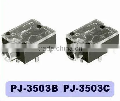 6.35mm Stereo Jack Socket PJ-3503B/3503C