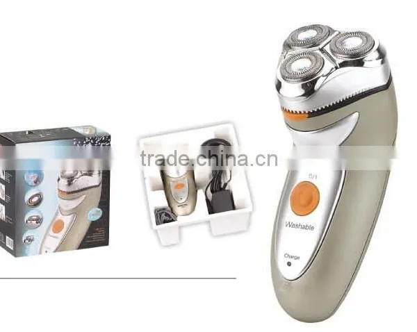 Fashion Design Professional Electric Rechargeable Power Motor Man Shaver With Stand Bathroom Floating Trimmer photo-2