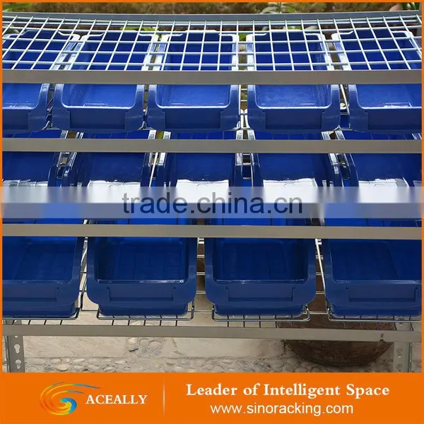 Rivet Mobile Bin Rack With Wheels Storage Container Shelves photo-6