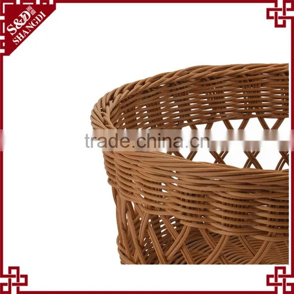 Supermarket Store Fruit Bread Display Hollow Pattern Round Bulk Picnic Baskets photo-6