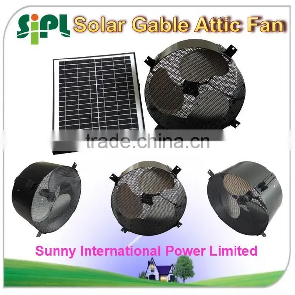 Vent Goods Solar Panel Exhaust Roof Fan Working Day & Night DC Fan for Roofing Greenhouse ( Exhaust Fan) photo-3