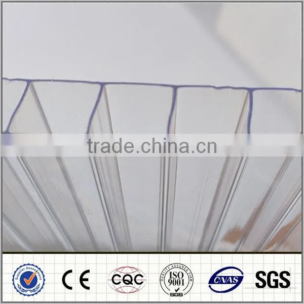 100% Bayer Virgin Materials,with UV Coating Polycarbonate Hollow Sheet photo-2