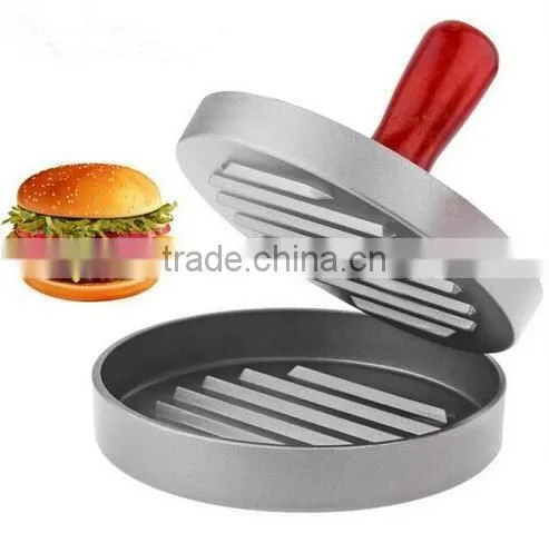 CY148 Aluminum Burger Press Hamburger Maker Non Stick Patty Mold Ideal for BBQ photo-2