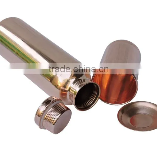 Copper Water Bottle With Matching Glass Set | Pure Copper Water Bottle High Quality photo-4