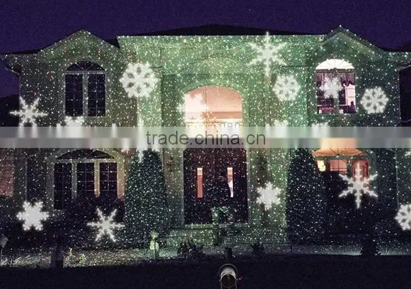 Waterproof Moving Snow Laser Projector Lamps Snowflake LED Stage Light For Christmas Party Landscape Light Garden Lamp Outdoor photo-4
