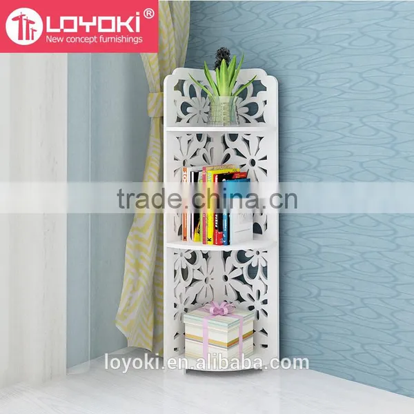 White Wood&Plastic Corner Shelf Home Display Beautiful Shoe Rack