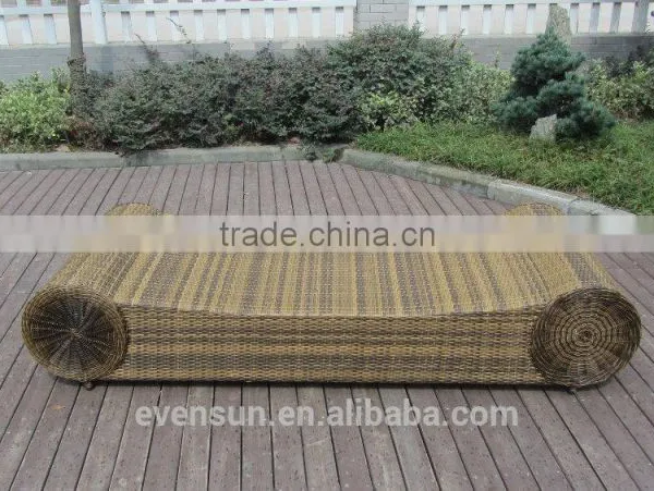 Rattan Lounger Patio Sun Bed photo-4