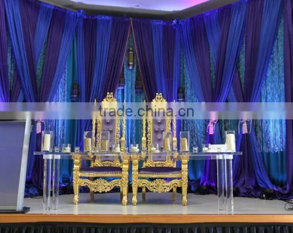 Highback Wedding King Palace Chairs For Bride And Groom photo-6
