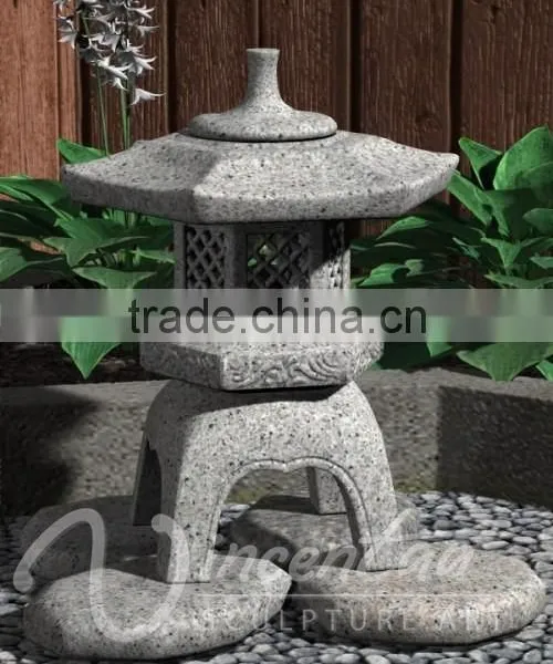 Wholesale Outdoor Decorative Antique Hand Carved Marble Japanese Stone Lantern photo-2