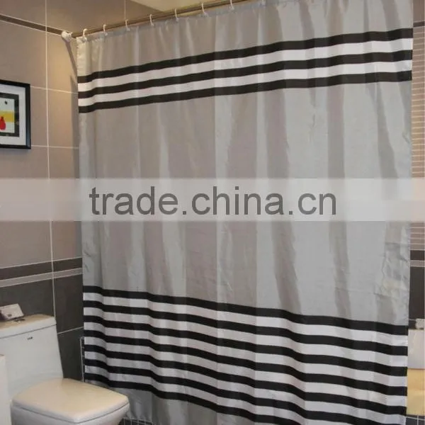 Printed Fabric Shower Curtain and Bath Accessory