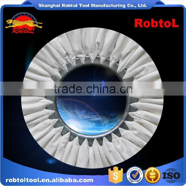 18" Cotton Cloth Buffing Wheel Airway Grinding Polishing Abrasive Fabric Disc Sisal Pad Stitched Biased Felt photo-3