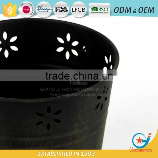 Iron and Zinc Homeware Flower Pots for Outside Decorative Garden Pots photo-5