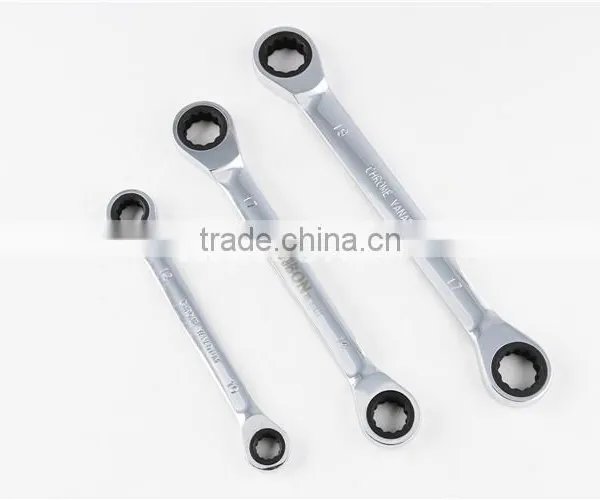 Double Head Ratchet Wrench With Mirror Surface photo-5