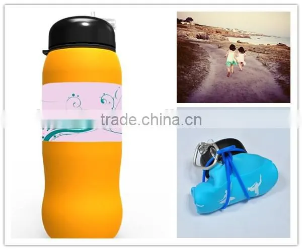 Import Export Business Ideas Silicone Folding Water Bottle photo-3