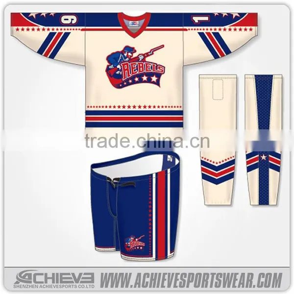 Custom Ice Hockey Wear/reversable Ice Hockey Jerseys/ Icehockey Uniforms