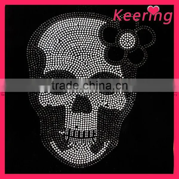 fashion hot fix transfer rhinestone head motif WHF-194