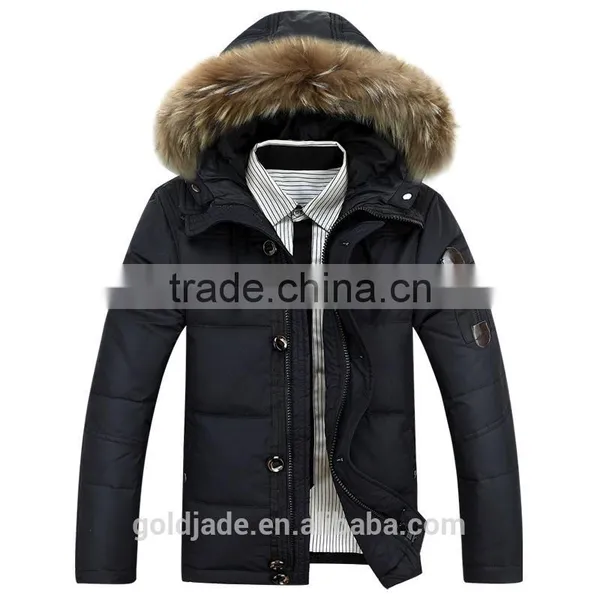 Fashion Winter Parka Jacket With Fur Hood for Men Winter Jacket Men 2016 photo-4