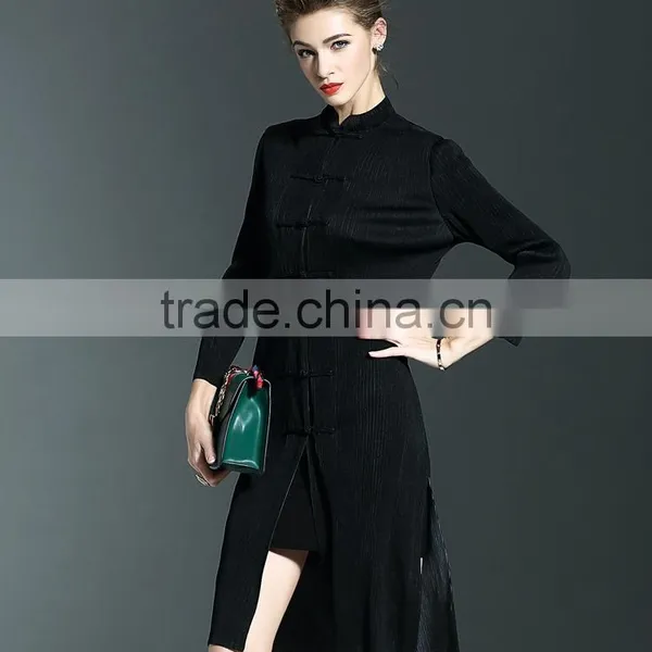 2017 New Slim Plicated Cheongsam One Piece Dresses photo-5