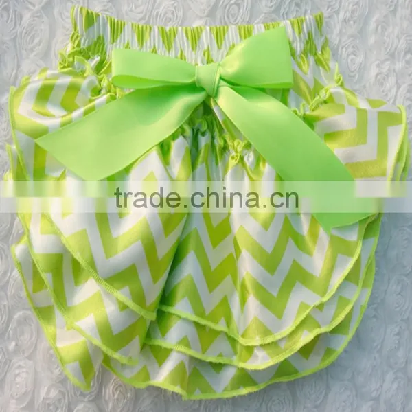 Fancy Ruffle Newborn Baby Girls Satin Panties Ruffles Bloomers photo-4