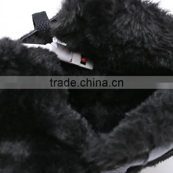 Winter Man Ankle Boot Shoe With Led Lights up USB Charging Exces Stock photo-3