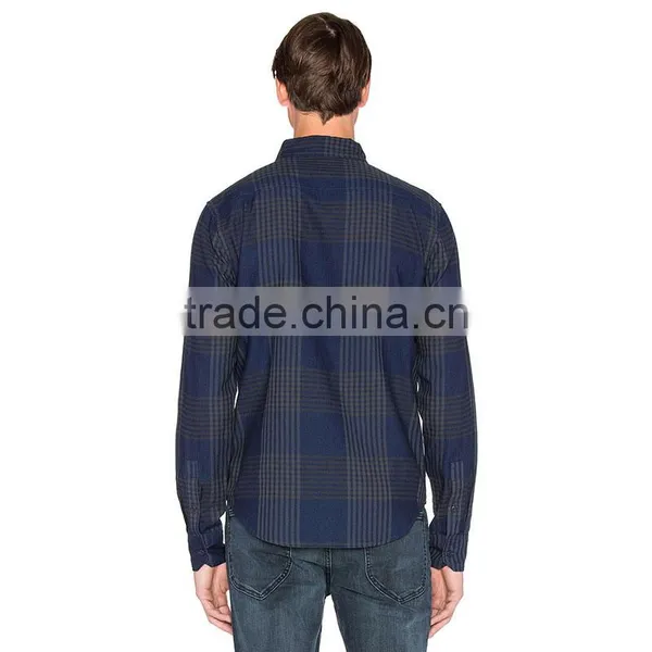 OEM Service New Designer Plaid Winner Mens Heavy Cotton Flannel Shirts photo-3