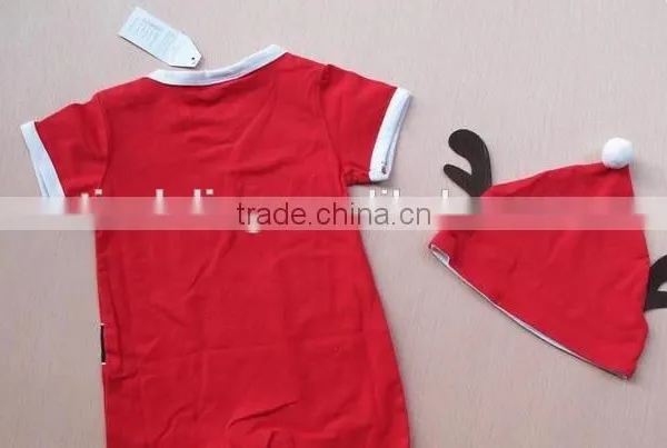 2015 New Baby Christmas Clothes,baby Romper Blank With Hat photo-4