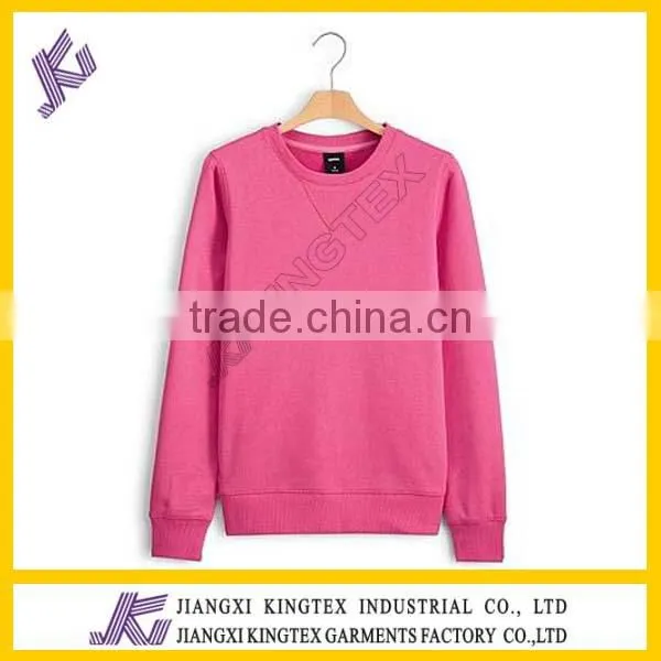 T/C80/20 Fleece Ladies Round Neck Sweater photo-2
