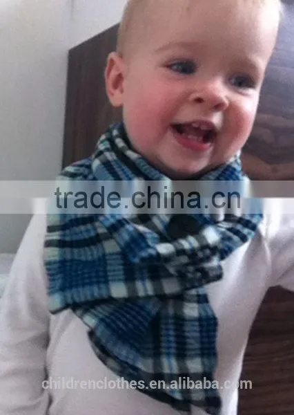 Smart Baby Boy Wear Winter Warmly Cotton Gingham Kids Scarf photo-4