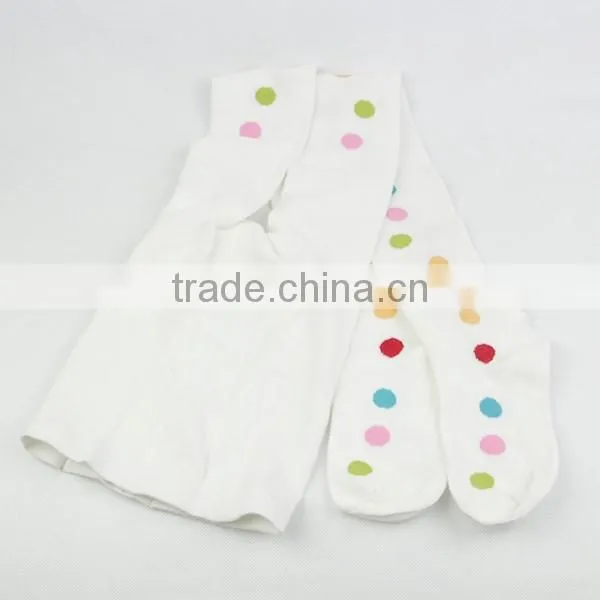 Girl Tights White Colorful Ponit Socks Long Socks photo-5