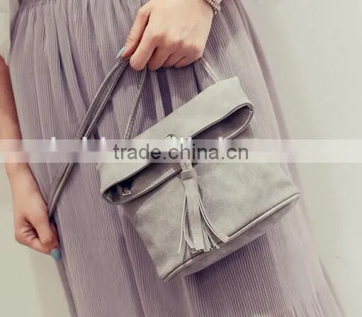 PU Special Design Pure Color Women Shoulder Bags Tote Bags photo-4