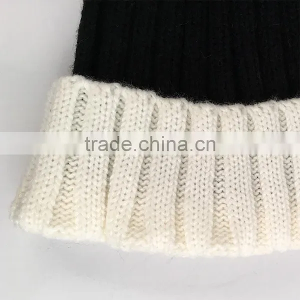 Myfur Classical Women Beanie Hat With Big Soft Real Fox Fur Pom Pom Knitting Cap photo-4