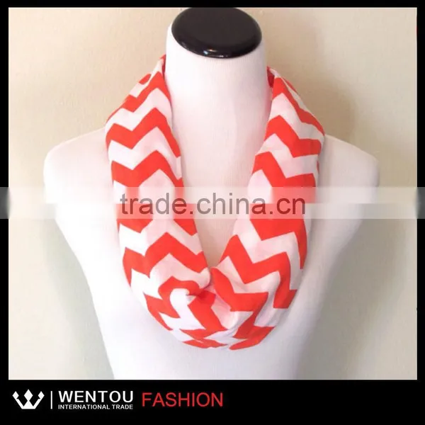 New Arrival Multicolor Chevron Infinity Scarf photo-6