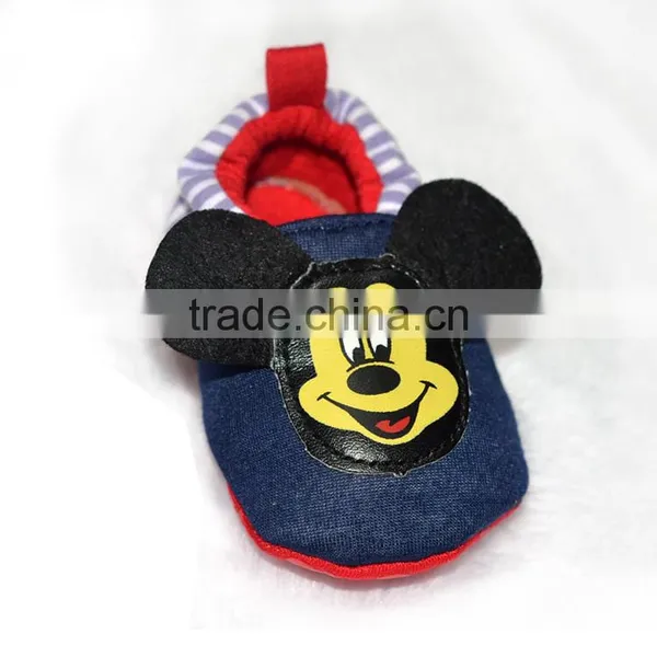 Cute Mickey Face Embroidered Baby Footwear photo-5