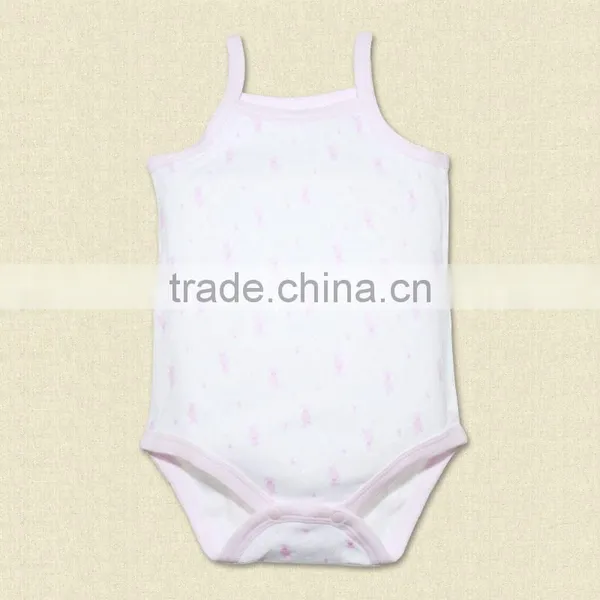 High Quality Custom Printing String Cotton Baby Romper Bodysuit photo-3