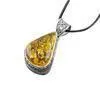 Fashion Design Customized Gemstone Jewelry Charm Amber Pendant Whole