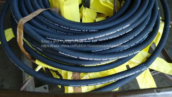 SAE 100 R15 Oil Resistant Wire Spiral Hydraulic Rubber High-Pressure Hoses
