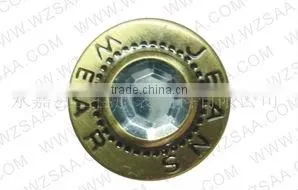 shank button with stone