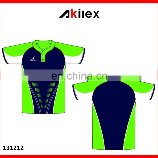 High End Trendy Sublimation Customized Rugby Jersey photo-4