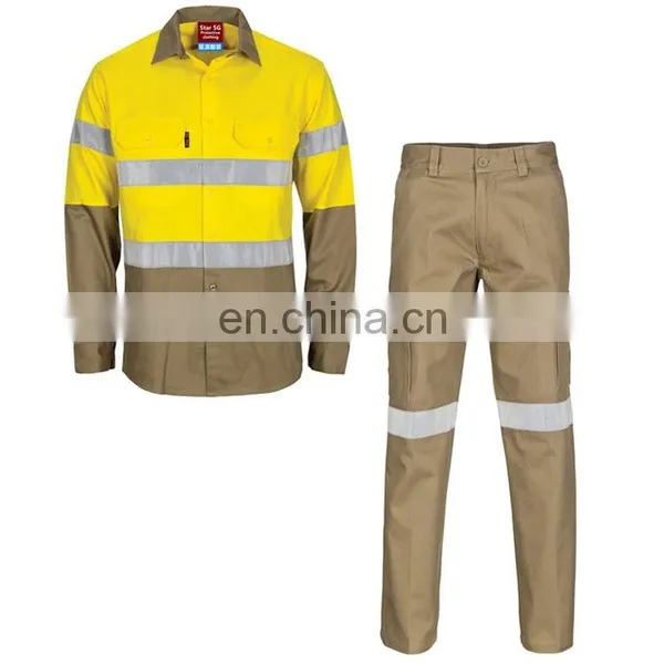 Washable Man Fire Retardant Clothing With Matching Shirt and Pants With Safety Suit photo-3