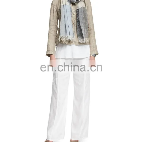 Italian Linen Women Winter Jacket photo-3