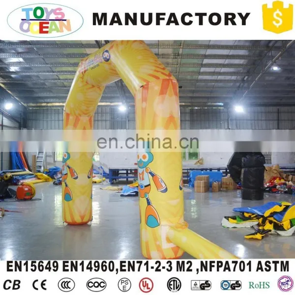 3x3m Yellow Inflatable Arch With Prinitng for Advertising photo-3